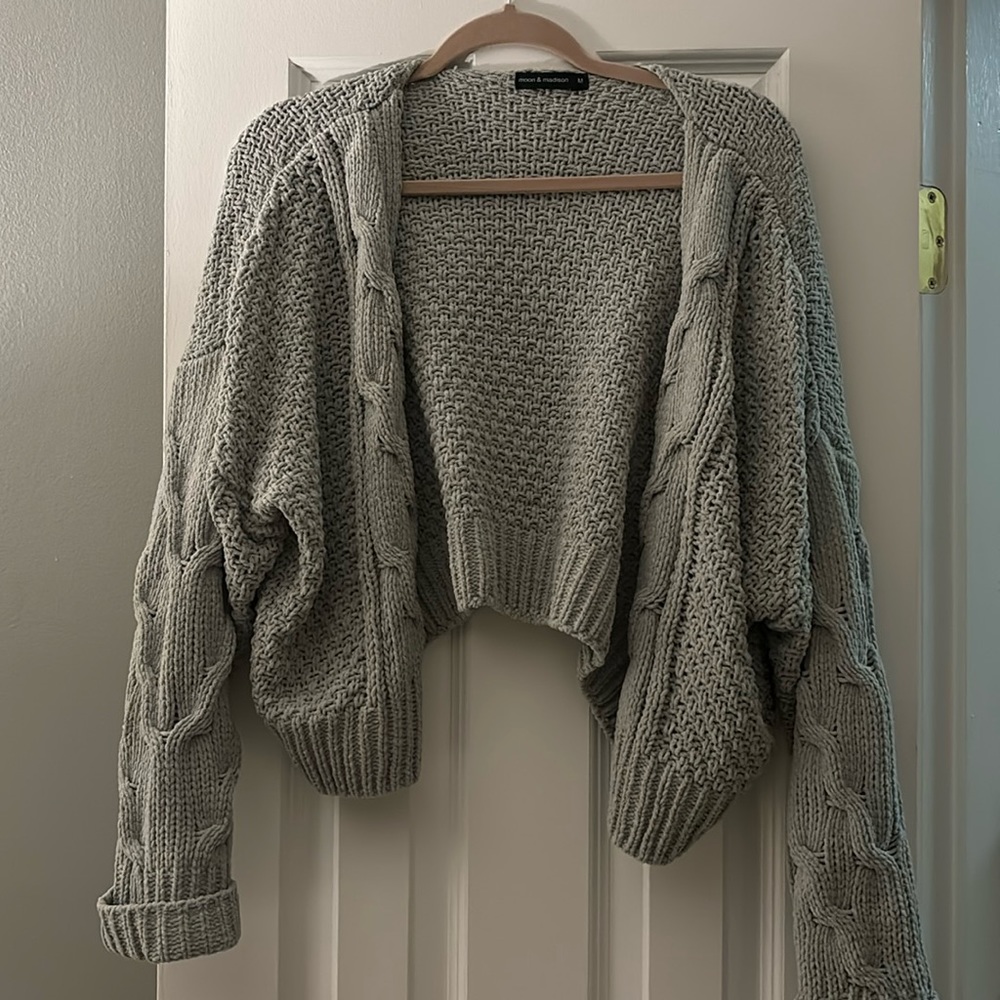 Light green crop sweater